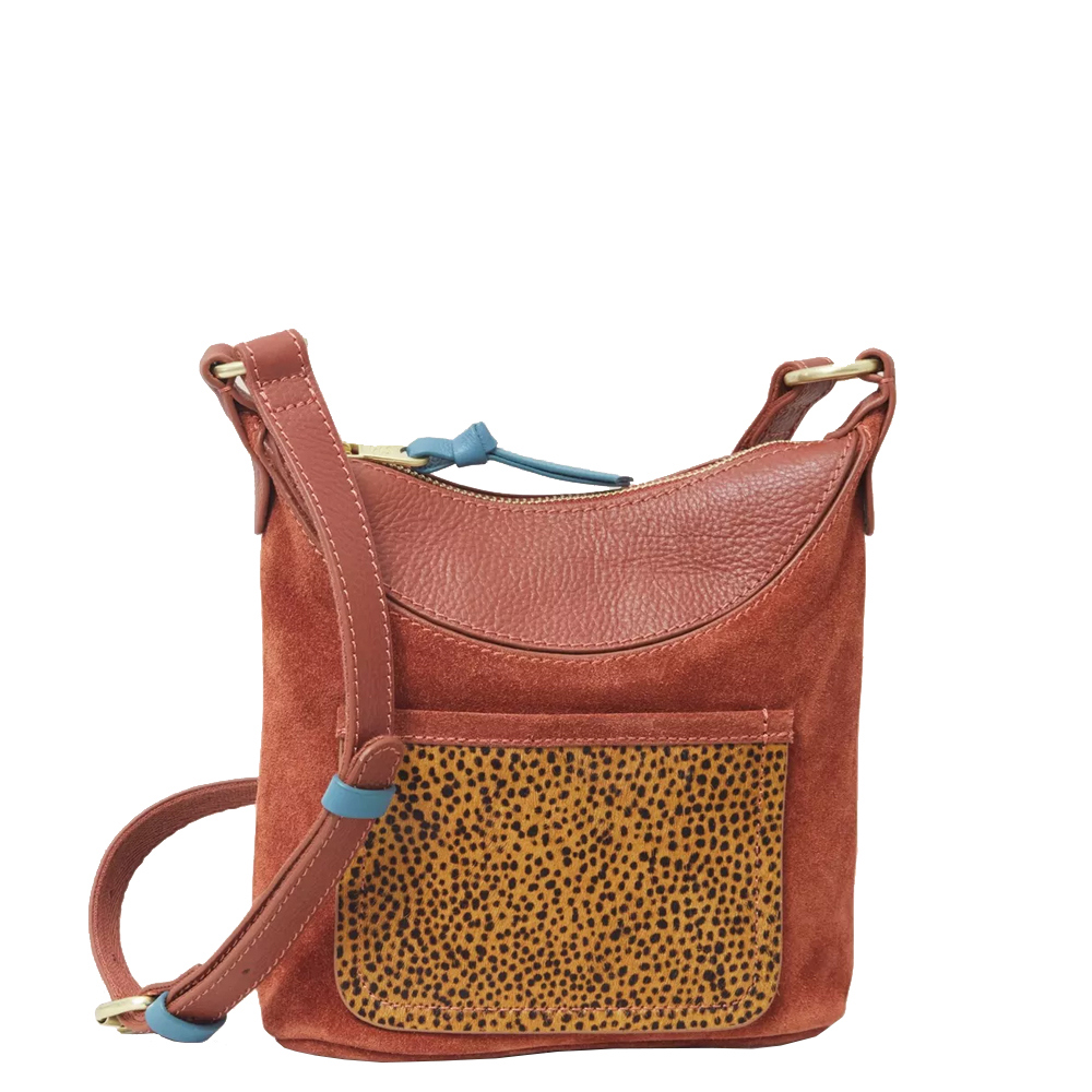 Suede crossbody store purse